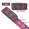 Ethnic Style Polyester Ribbon OCOR-WH0079-76B-2