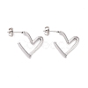 304 Stainless Steel Stud Earring for Women EJEW-F287-01P-1