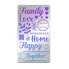 Family Theme Stainless Steel Cutting Dies Stencils DIY-WH0242-249-1