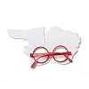 Felt Brazil Carnival Eyeglasses Frame Decoration AJEW-G044-01A-2