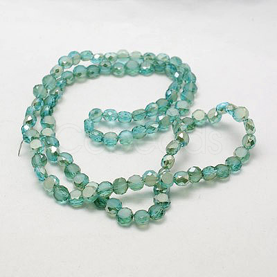 Electroplate Glass Beads EGLA-D028-17-1