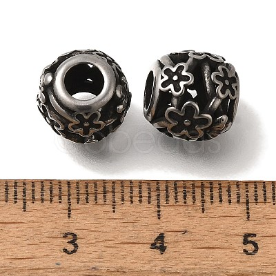 304 Stainless Steel European Beads STAS-D191-20A-AS-1