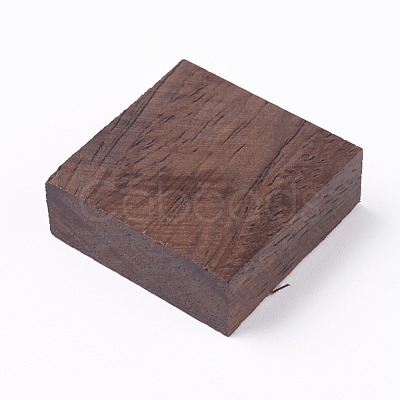 Square Wooden Pieces for Wood Jewelry Ring Making WOOD-WH0101-29D-1