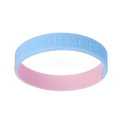 Silicone Wristbands Bracelets BJEW-TW0001-01-1