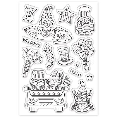 PandaHall Elite 9 Sheets 9 Style PVC Plastic Stamps DIY-PH0006-80A-1