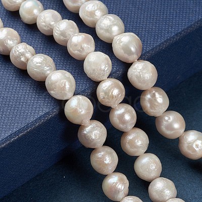 Natural Baroque Pearl Keshi Pearl Beads Strands PEAR-Q004-36-1