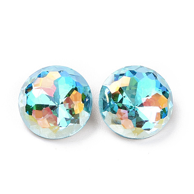 Light AB Style K9 Glass Rhinestone Cabochons RGLA-J036-A-LA-1