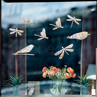 Waterproof PVC Colored Laser Stained Window Film Adhesive Stickers DIY-WH0256-063-1