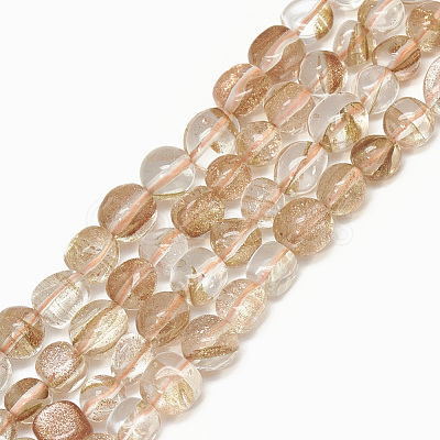 Natural Rutilated Quartz Beads Strands X-G-S302-08-1