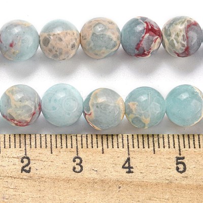 Synthetic Shoushan Stone Beads Strands G-H060-04C-1