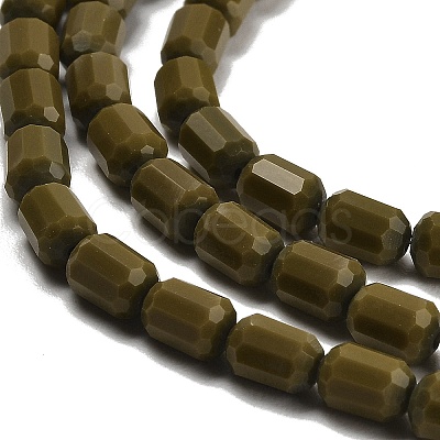 Opaque Glass Beads Strands GLAA-G112-04F-1