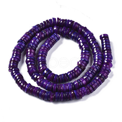 Natural Freshwater Shell Beads Strands SHEL-Q024-001E-1