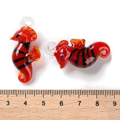 Handmade Lampwork Pendants LAMP-S068-08C-1