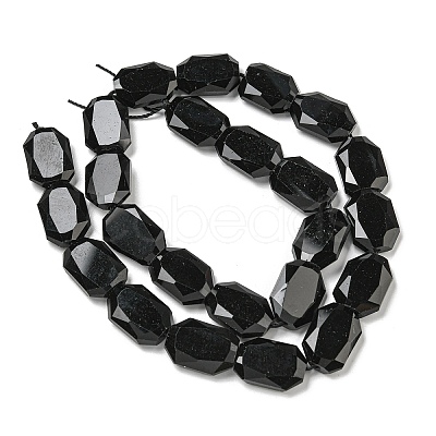 Natural Obsidian Beads Strands G-P544-B03-01-1