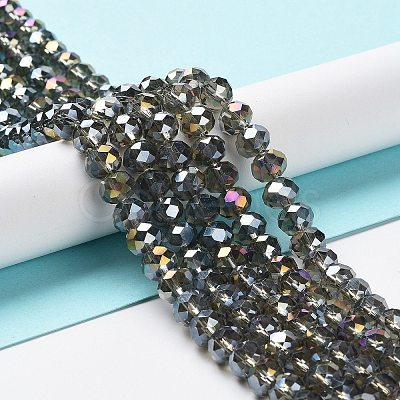 Electroplate Glass Beads Strands EGLA-A034-T8mm-B19-1