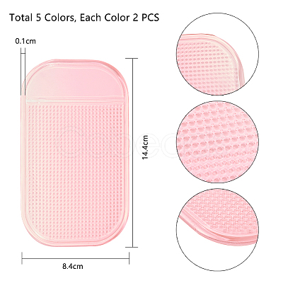 Silicone Anti-Slip Pad AJEW-PH0017-48-1