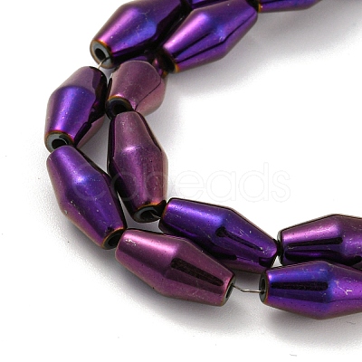 Electroplated Synthetic Magnetic Hematite Beads Strands G-Z032-B01-02G-1