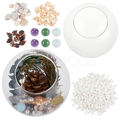 BENECREAT Ocean Them Microlandscape Glass Cylinder Making Kit DIY-BC0005-46-1