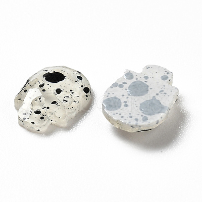 Spot Pattern Resin Cabochons MRMJ-G015-10-1