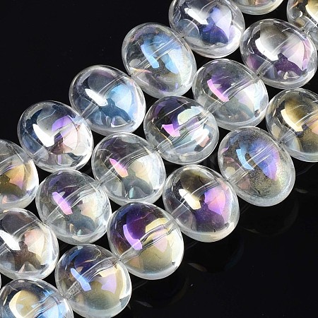 Electroplate Glass Beads Strand EGLA-S188-22-B03-1