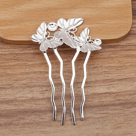 Alloy Hair Comb Findings PW-WGDE38F-01-1