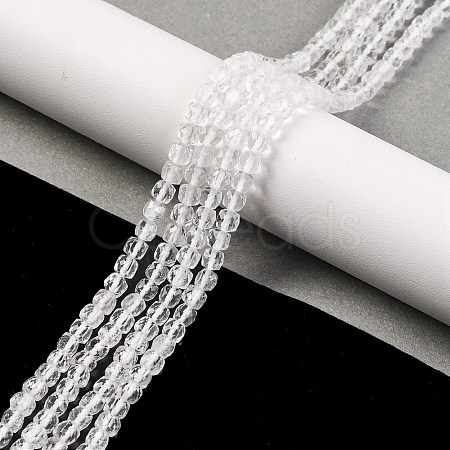 Natural Quartz Crystal Beads Strands G-F770-A02-01-1