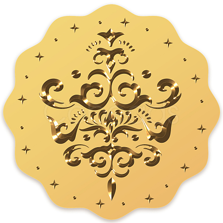Self Adhesive Gold Foil Embossed Stickers DIY-WH0211-135-1