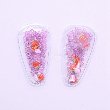 Plastic with Resin and Polymer Clay Accessories RESI-CJC0007-32E-1