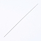 Iron Beading Needle, Twisted, Platinum, 10.3x0.02cm