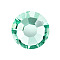 Preciosa&reg MAXIMA Crystal No Hotfix Flatback Stones, Czech Crystal, Dura Foiling, Round(438 11 615 Chaton Rose), 50005 Caribbean Sea, SS6(1.9~2.1mm)