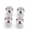 Tarnish Resistant 202 Stainless Steel Spacer Beads, Rondelle, Stainless Steel Color, 6x3mm, Hole: 2mm