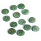 13Pcs 13 Styles Flat Round Natural Green Aventurine Rune Stones, Healing Stones for Chakras Balancing, Crystal Therapy, Meditation, Reiki, Divination Stone, 25x6mm