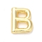 Eco-Friendly Rack Plating Brass Pendants, Long-Lasting Plated, Lead Free & Cadmium Free, Real 18K Gold Plated, Letter Charm, Letter B, 21.5x17.5x5mm, Hole: 2.5x1.5mm