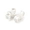 Matte Alloy Beads, Matte Silver Color, 8.5x15x7.5mm, Hole: 2.5mm