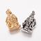 304 Stainless Steel Pendants, Lord Ganesha, Mixed Color, 42x23x14mm, Hole: 5x8mm