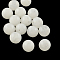 Round Imitation Gemstone Acrylic Beads, White, 16mm, Hole: 2mm, about 220pcs/500g