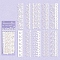 10pcs Retro Scrapbook Lace Paper, Collage Creative Journal Decoration Backgroud Sheets, Flower, 150x55mm, 10pcs/set