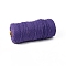 Cotton String Threads for Crafts Knitting Making, Dark Slate Blue, 3mm, about 109.36 Yards(100m)/Roll