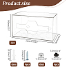 Transparent Plastic Wall Mounted Garbage Bag Storage Box CON-WH0085-84-2