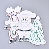 Father Christmas & Christmas Trees & Reindeer Appliques DIY-S041-158-2