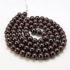 Glass Pearl Round Loose Beads For Jewelry Necklace Craft Making X-HY-6D-B40-2