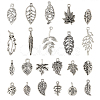 88Pcs 22 Style Autumn Theme Tibetan Style Alloy Pendants TIBEP-TA0001-33-10