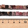 Natural Rhodonite Beads Strands G-T139-6x6-16A-5