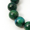 Synthetic Chrysocolla Beads Strands G-L529-B01-12mm-5