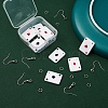 DIY Poker Playing Card Pendant Dangle Earrings Making Kit DIY-YW0004-60-5