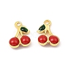 Brass Enamel Charms KK-K337-01G-01-2