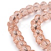 Handmade Imitate Austrian Crystal Faceted Rondelle Glass Beads X-G02YI021-4
