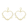 Brass Leverback Earrings EJEW-JE06009-1