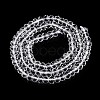 Transparent Glass Beads Strands GLAA-N001-61A-2