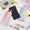 CRASPIRE 3pcs 3 Colors Rhombus Pattern Rectangle Polyester Eyeglass Pouch AJEW-CP0005-55-4